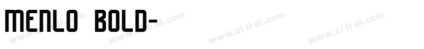 menlo bold字体转换